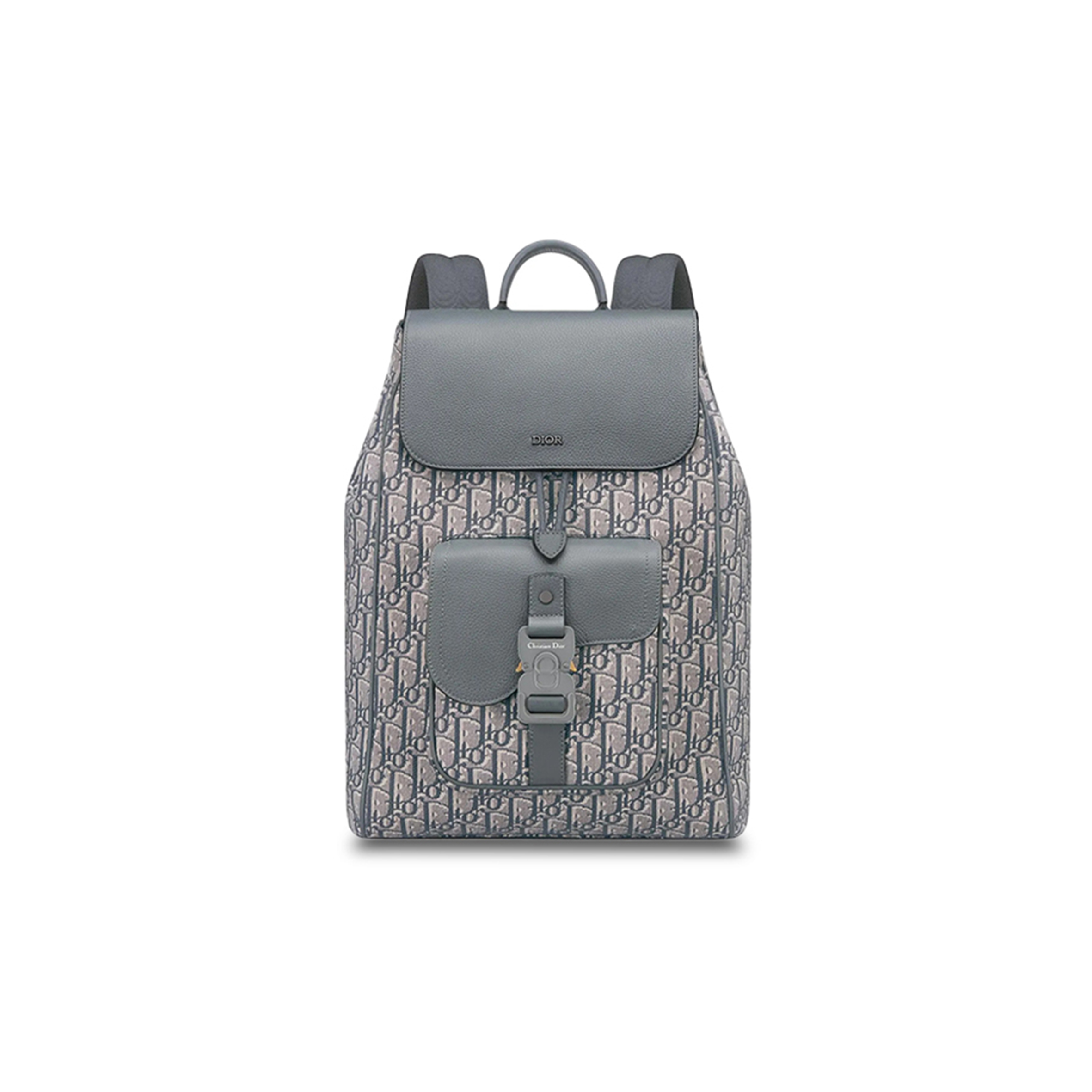 D*or oblique grained nuff leather backpack 1adba200yks_h12e (40*26.5*15cm)